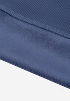 Faded Blue Faux-Fur Sweatshirt