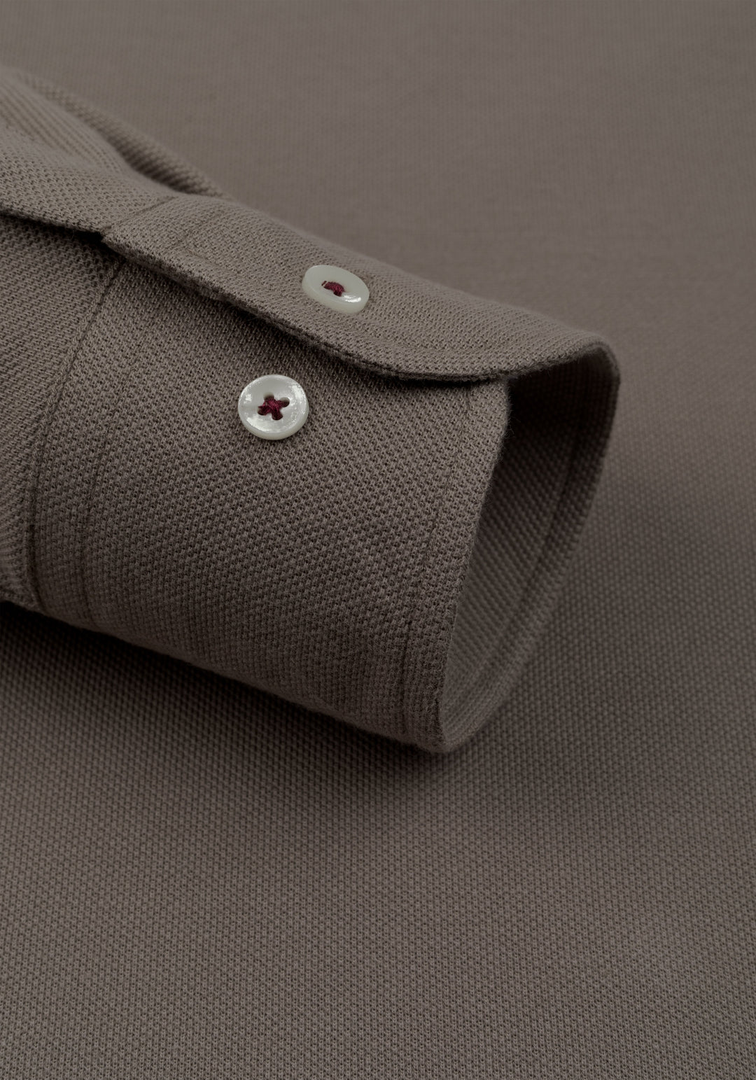 Cocoa Brown Piqué Shirt