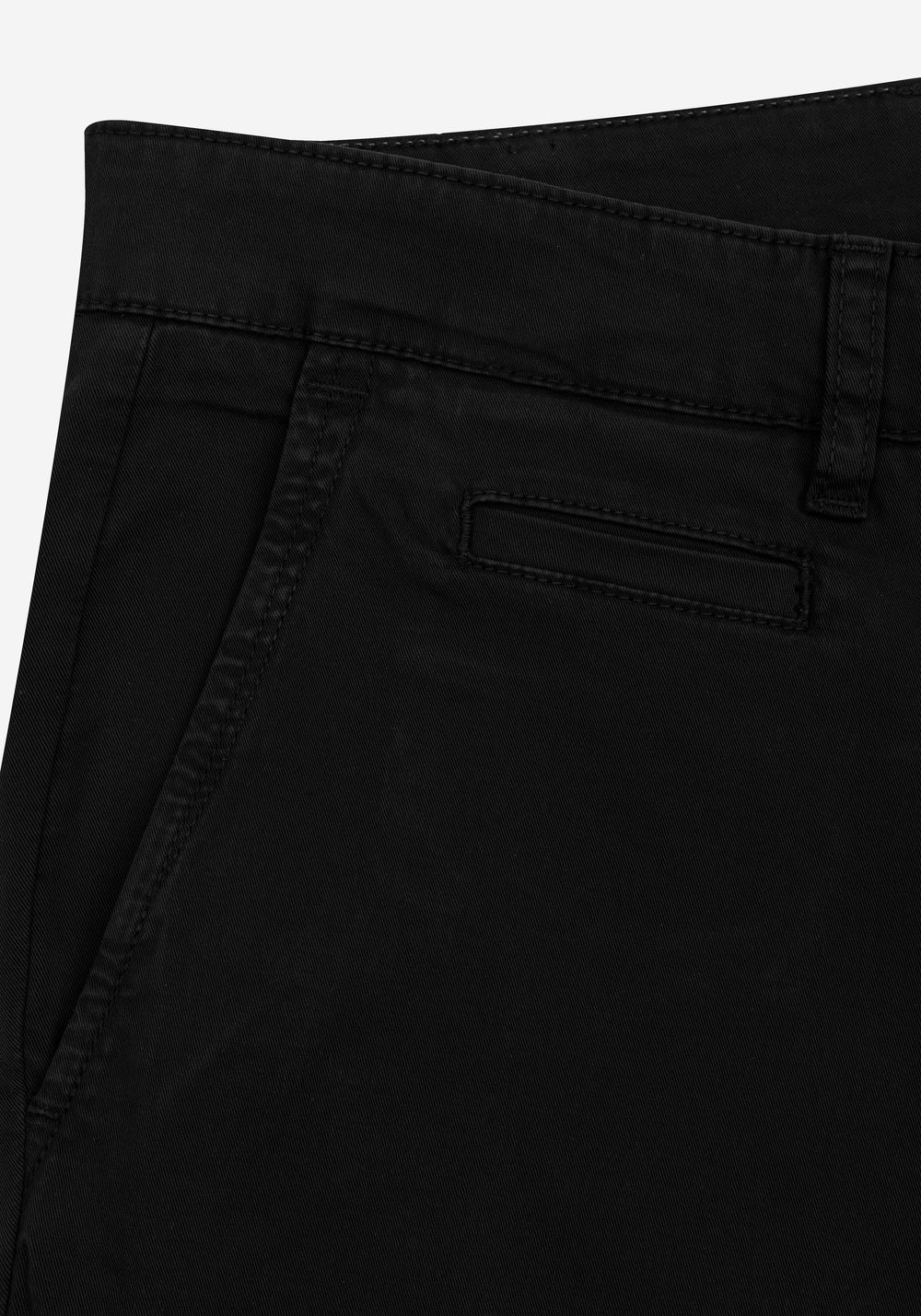 Pure Black Gabardine