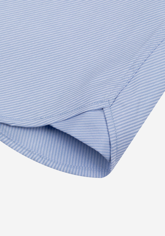 Glacial Blue Stripe Signature Twill Shirt