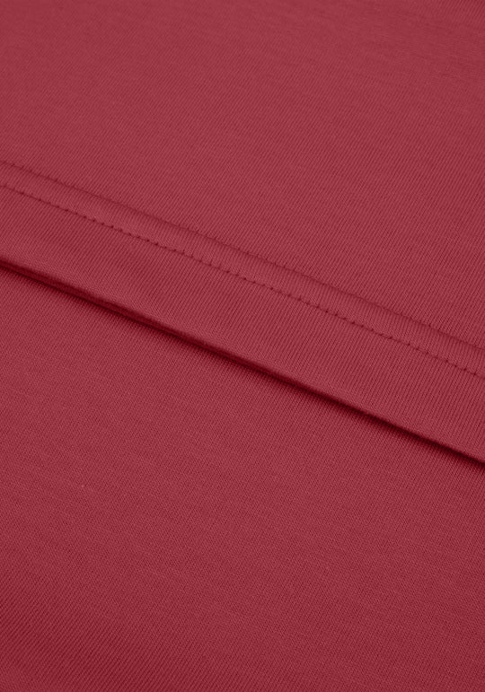 Terra Red Mercerized Single Jersey
