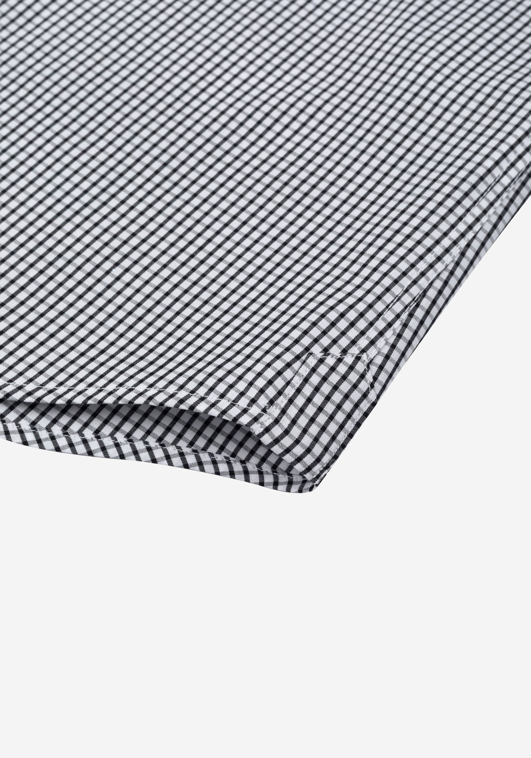 Jet Black Checked Poplin Shirt