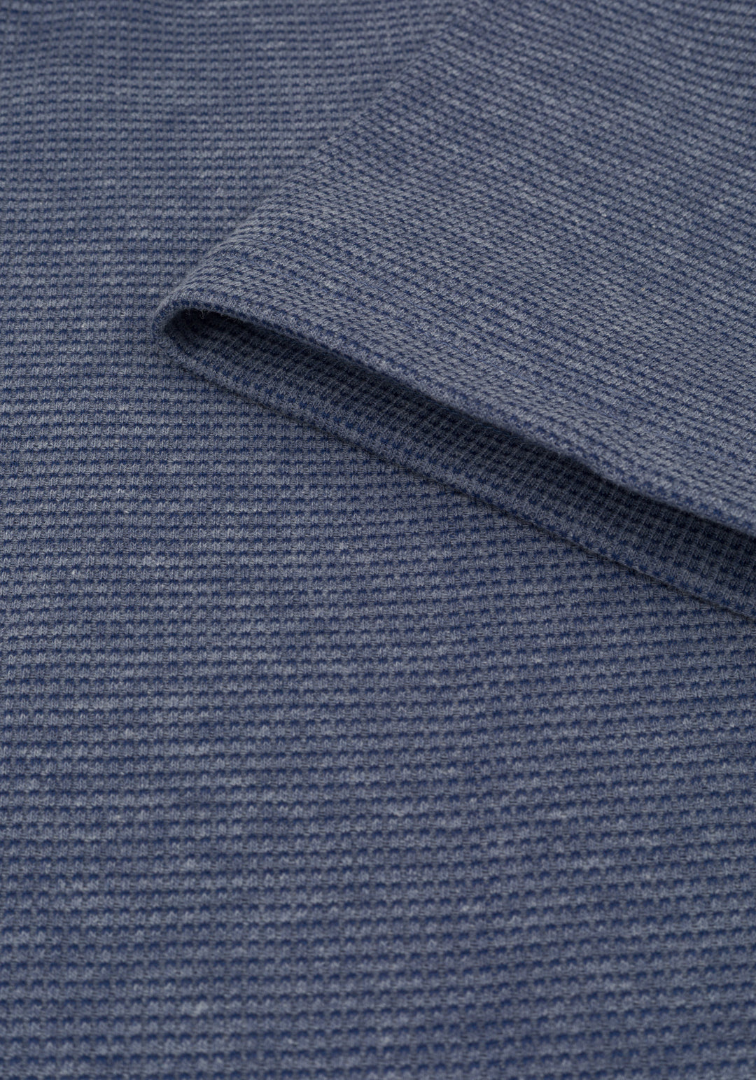 Twilight Blue Waffle Polo Shirt