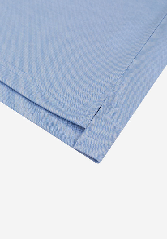Baby Blue Cotton Polo Shirt