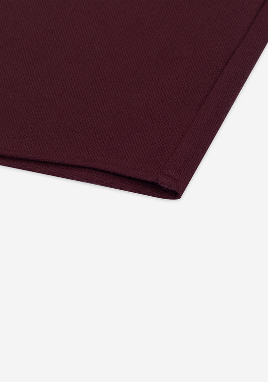 Berry Burgundy Piqué Shirt