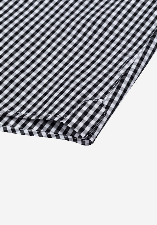 Soho Black Checked Poplin Shirt