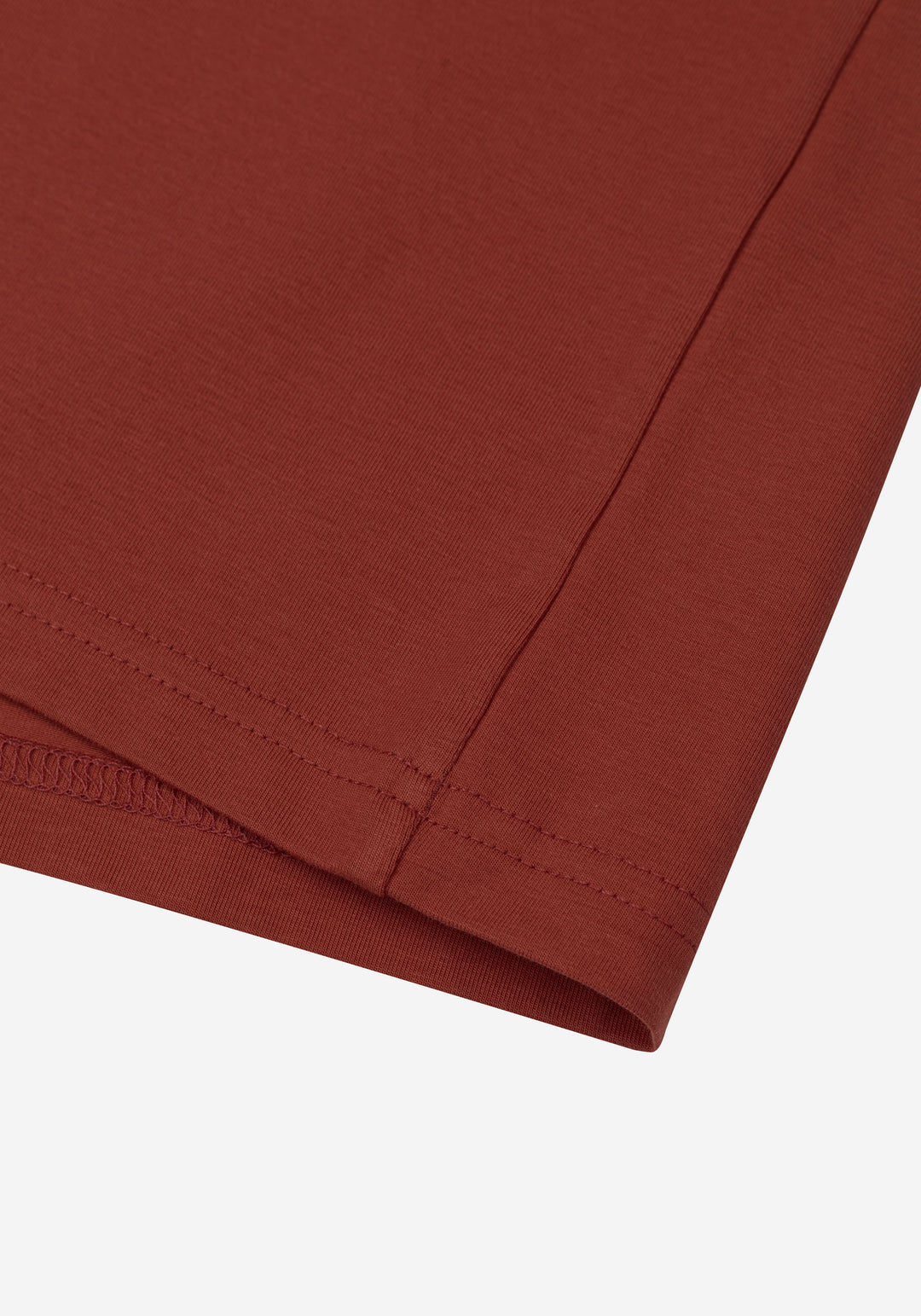 Dim Orange Cotton Undershirt - Short Sleeve