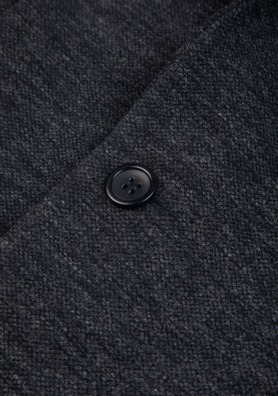 Contemporary Fit Bluish Grey Heavy Brushed Blazer