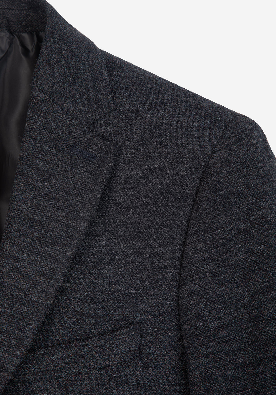 Contemporary Fit Bluish Grey Heavy Brushed Blazer