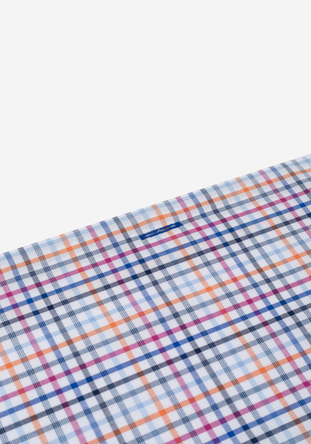 Sunset Blue Checked Oxford Shirt