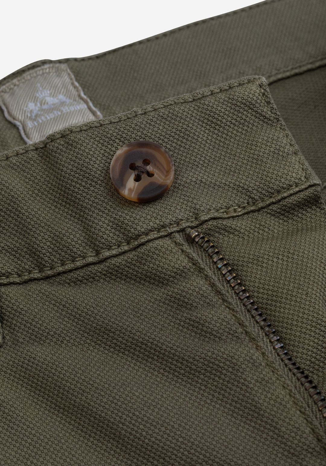 Classic Olive Piqué Gabardine