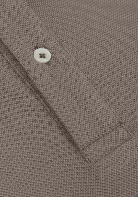 Pear Beige Cotton Polo Shirt