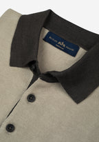 Royal Beige Knitted Polo Shirt