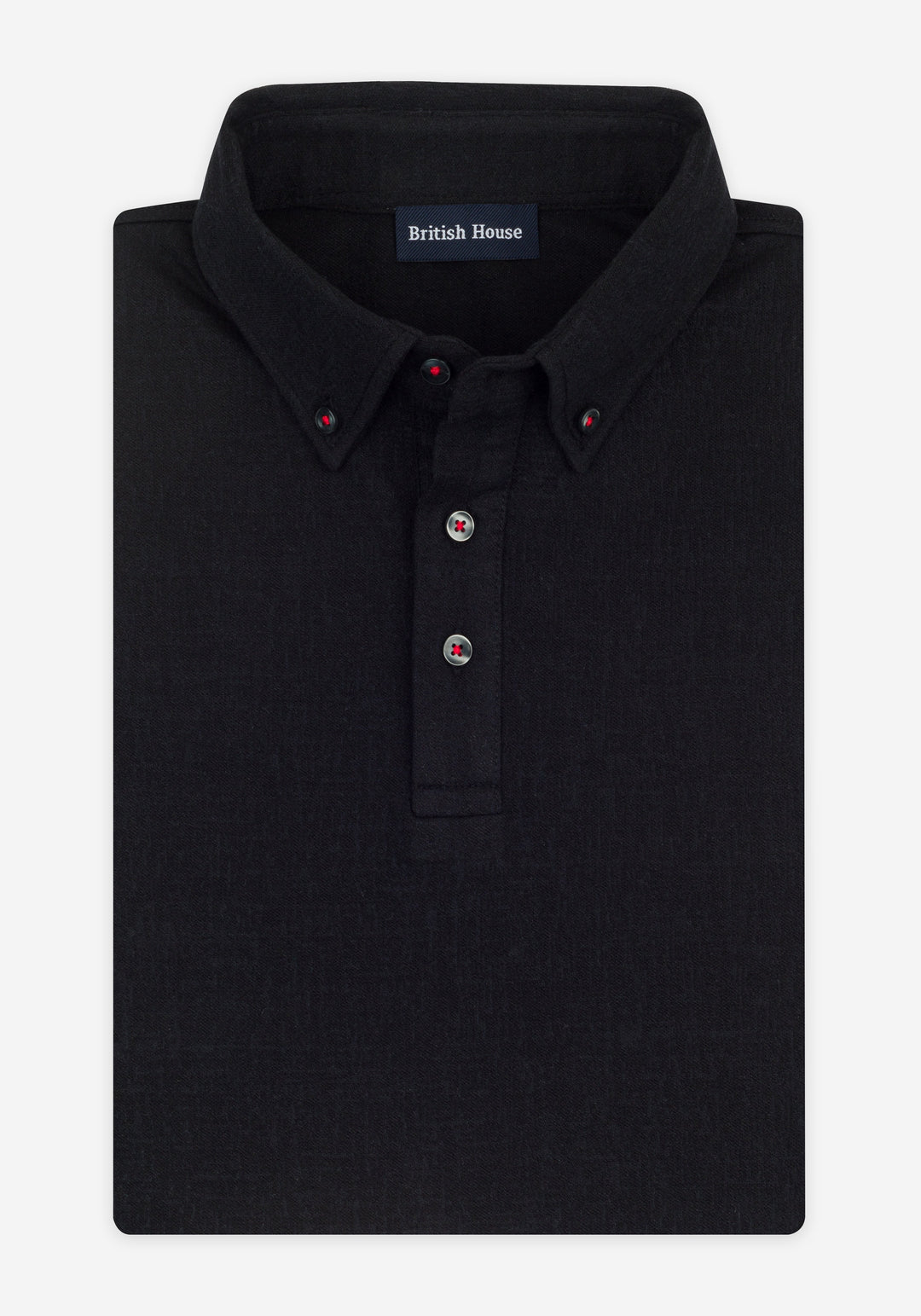 Eclipse Black Jacquard Polo Shirt