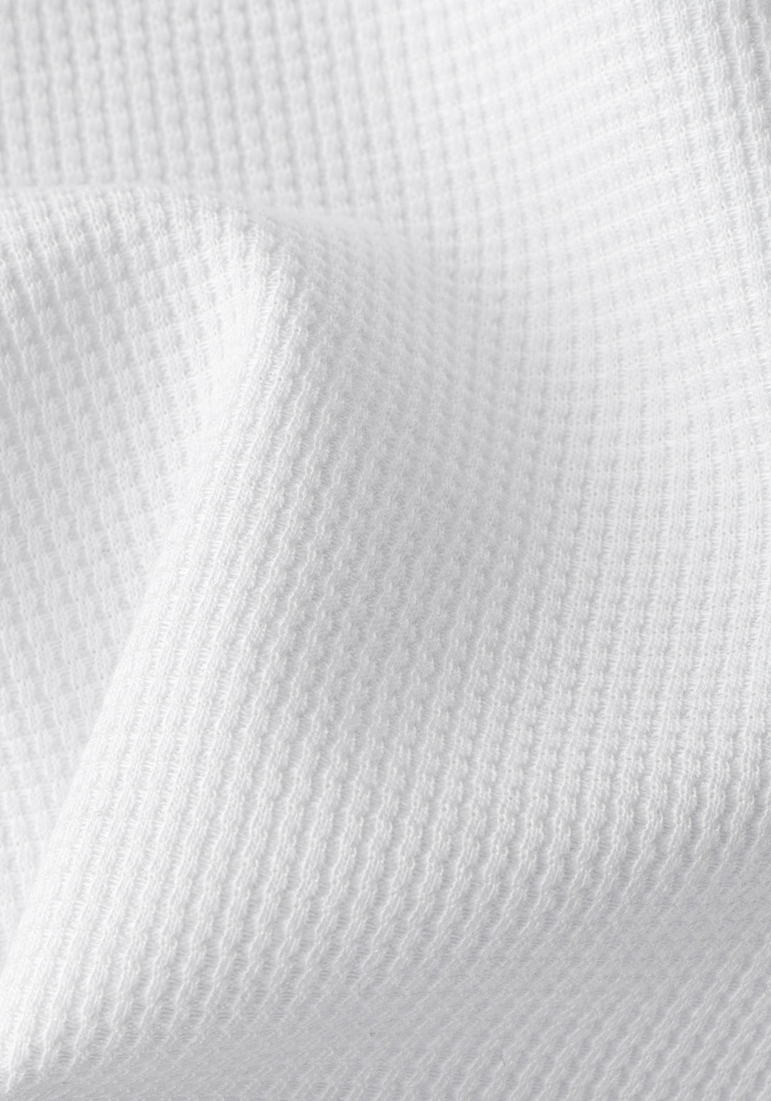 Moonlight White Waffle Polo Shirt