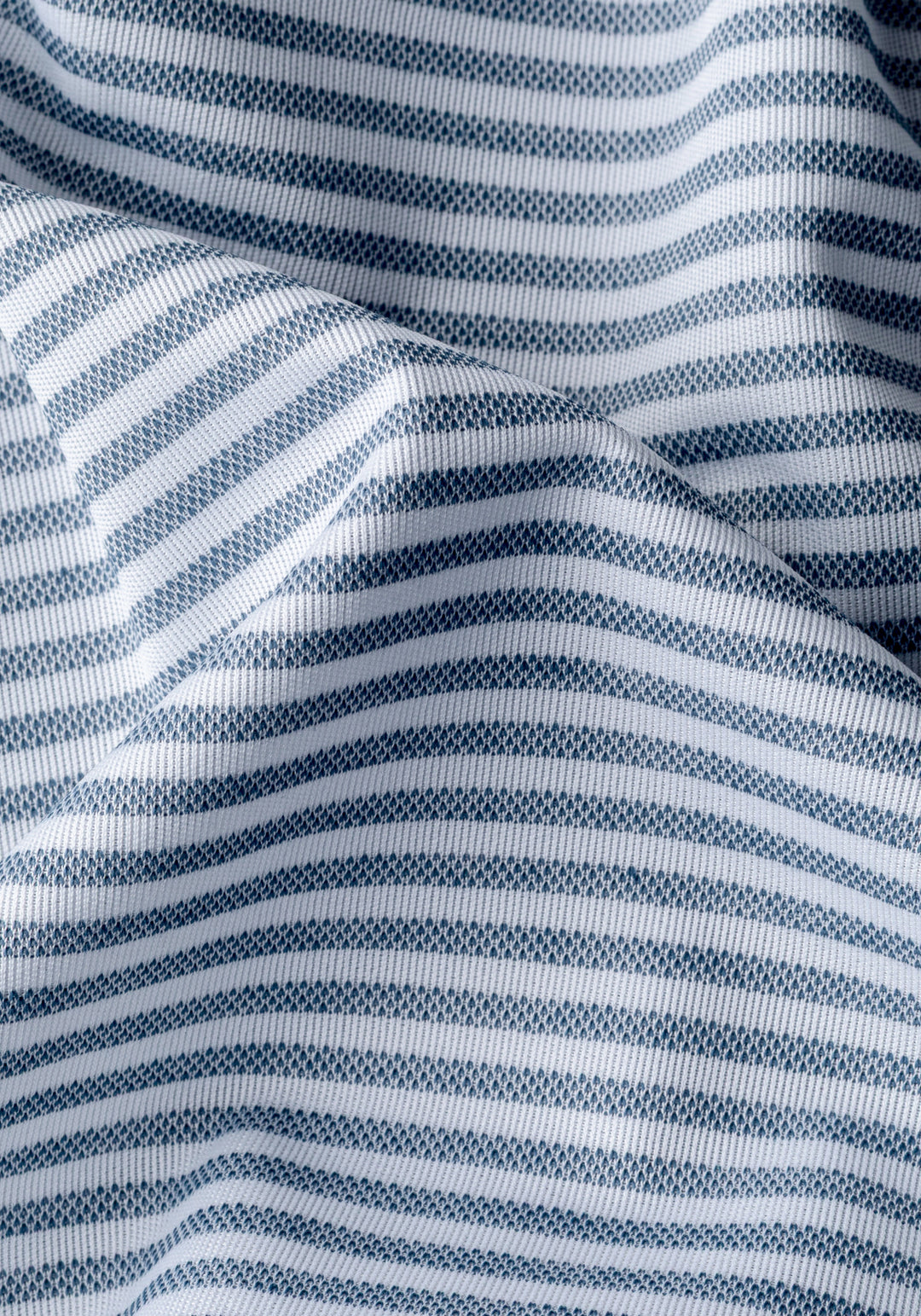 Iron Navy Stripe Cotton Polo Shirt