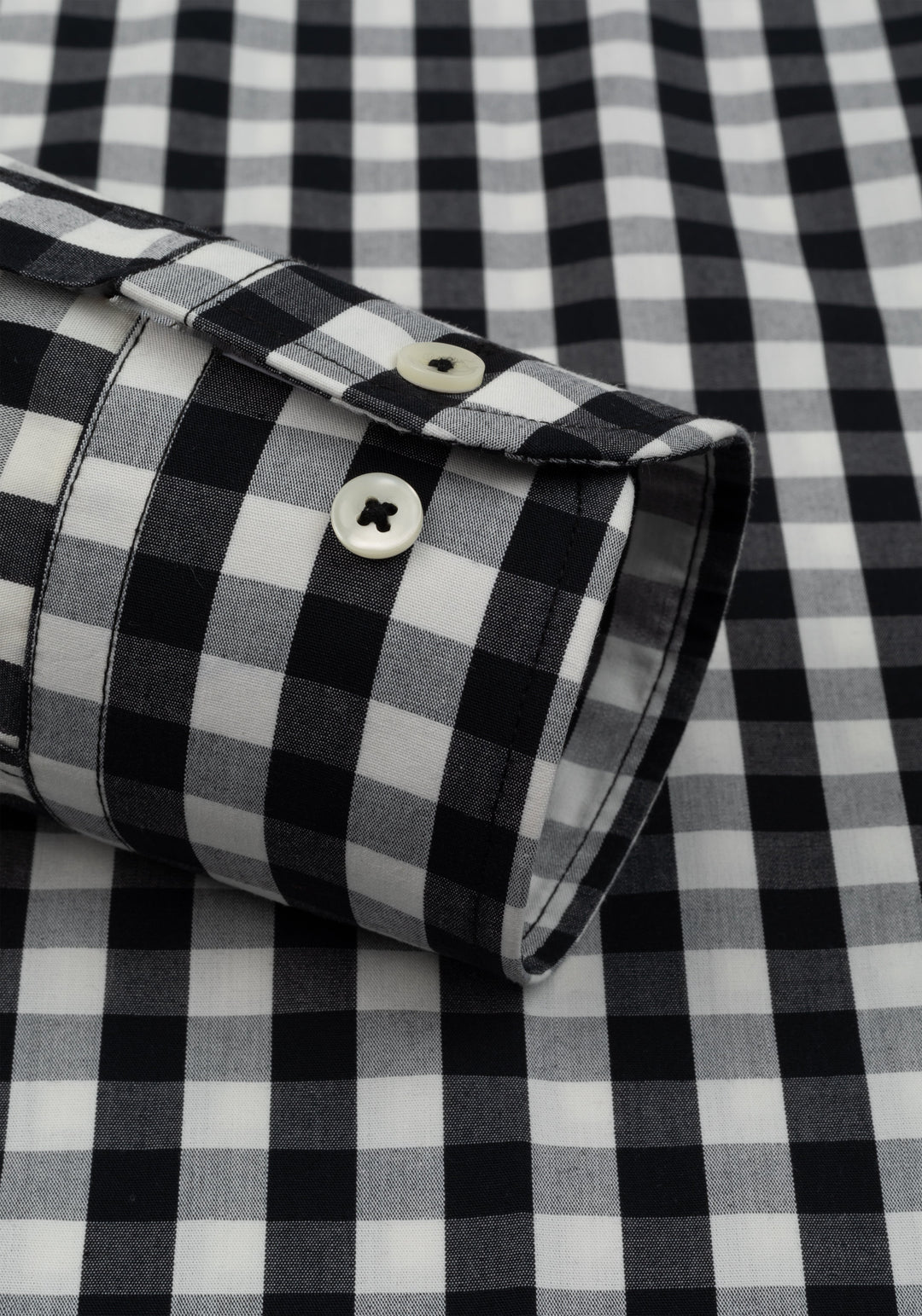 Lunar Black Checked Oxford Shirt