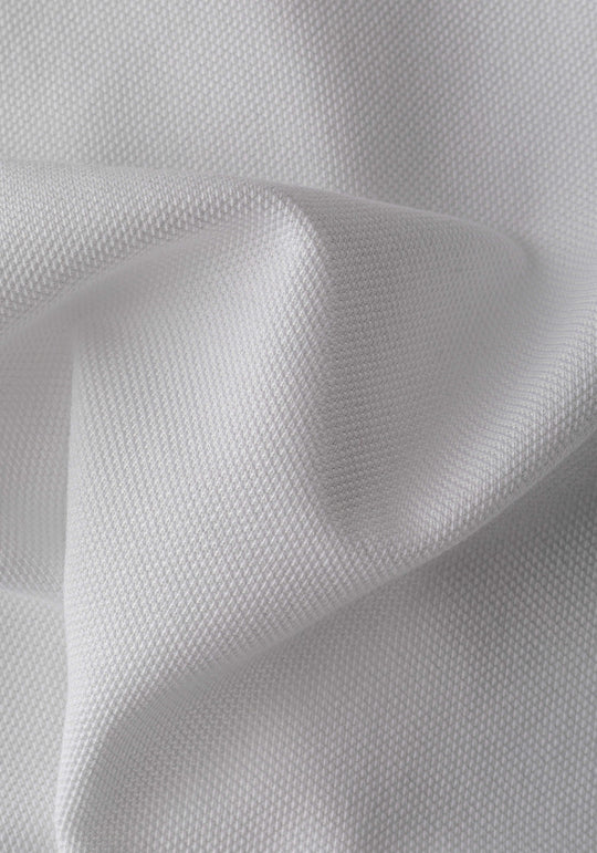 Opal White Cotton Polo Shirt