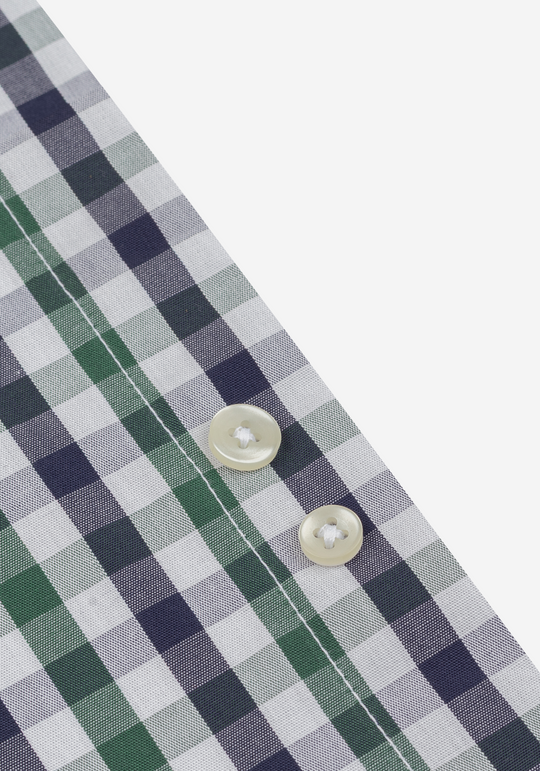Racing Green Checked Oxford Shirt