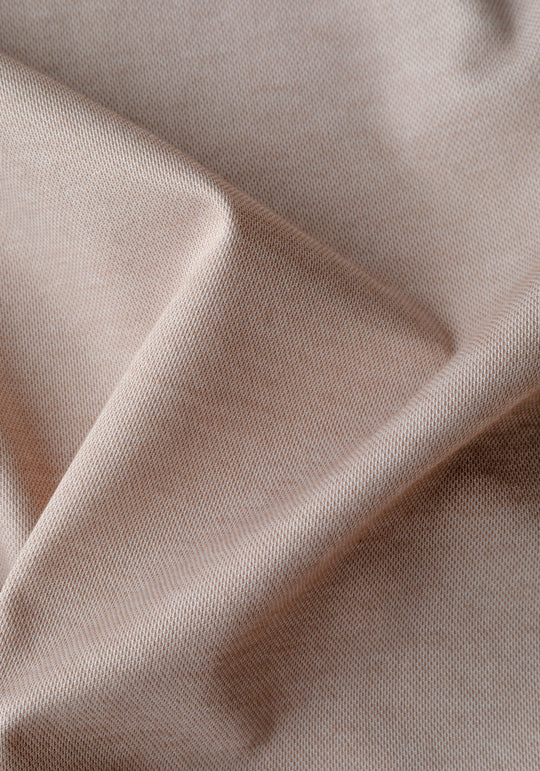 Dull Beige Cotton Polo Shirt