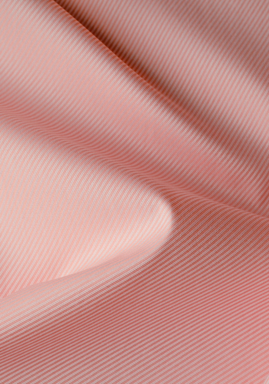 Salmon Glow Stripe Signature Twill Shirt