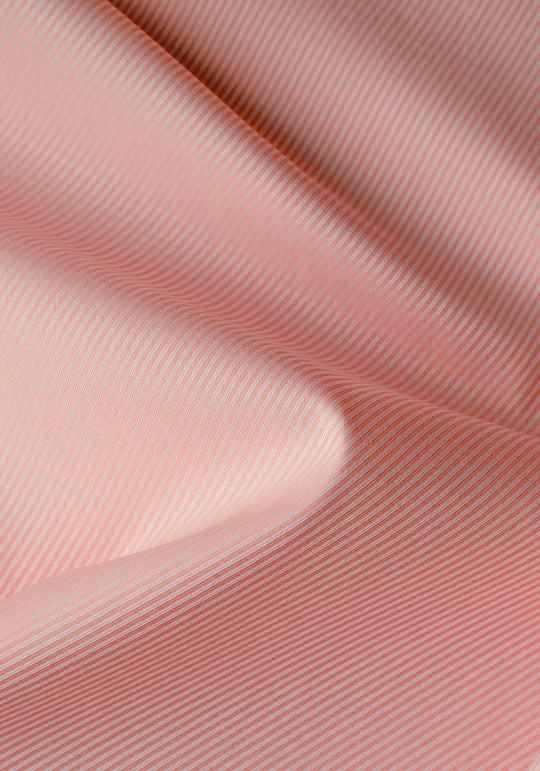 Salmon Glow Stripe Signature Twill Shirt
