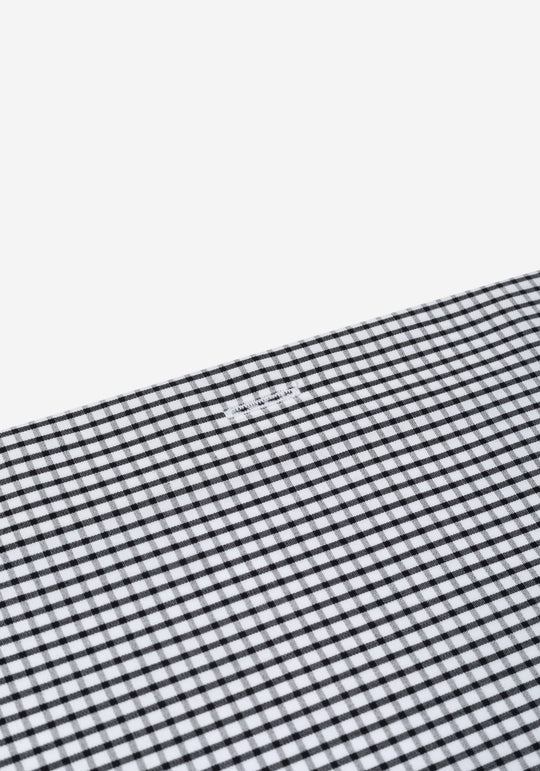 Jet Black Checked Poplin Shirt