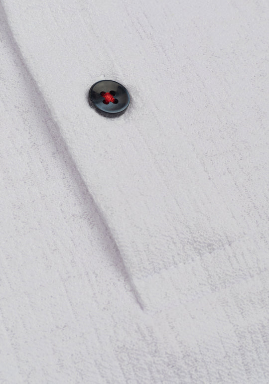 Feather White Jacquard Polo Shirt