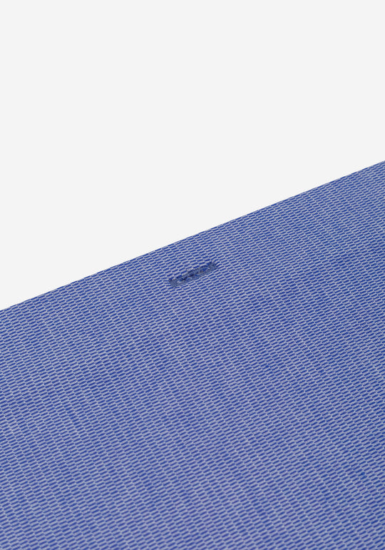 Serene Blue Knitted 4-Way Stretch Shirt