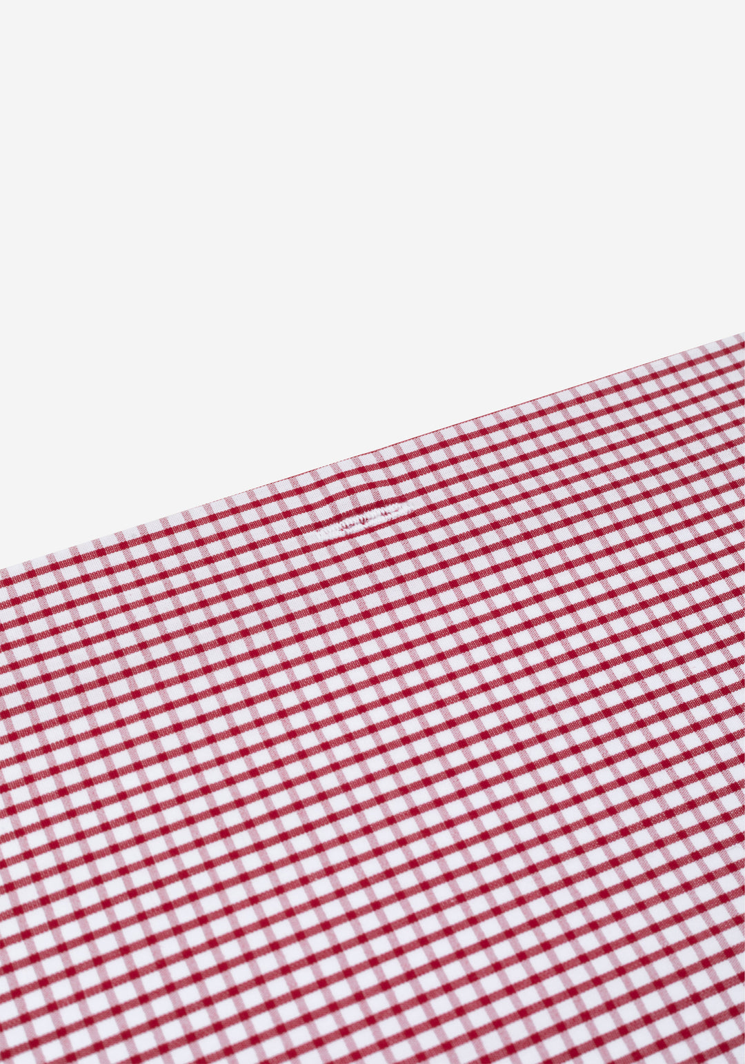 Garnet Red Checked Poplin Shirt