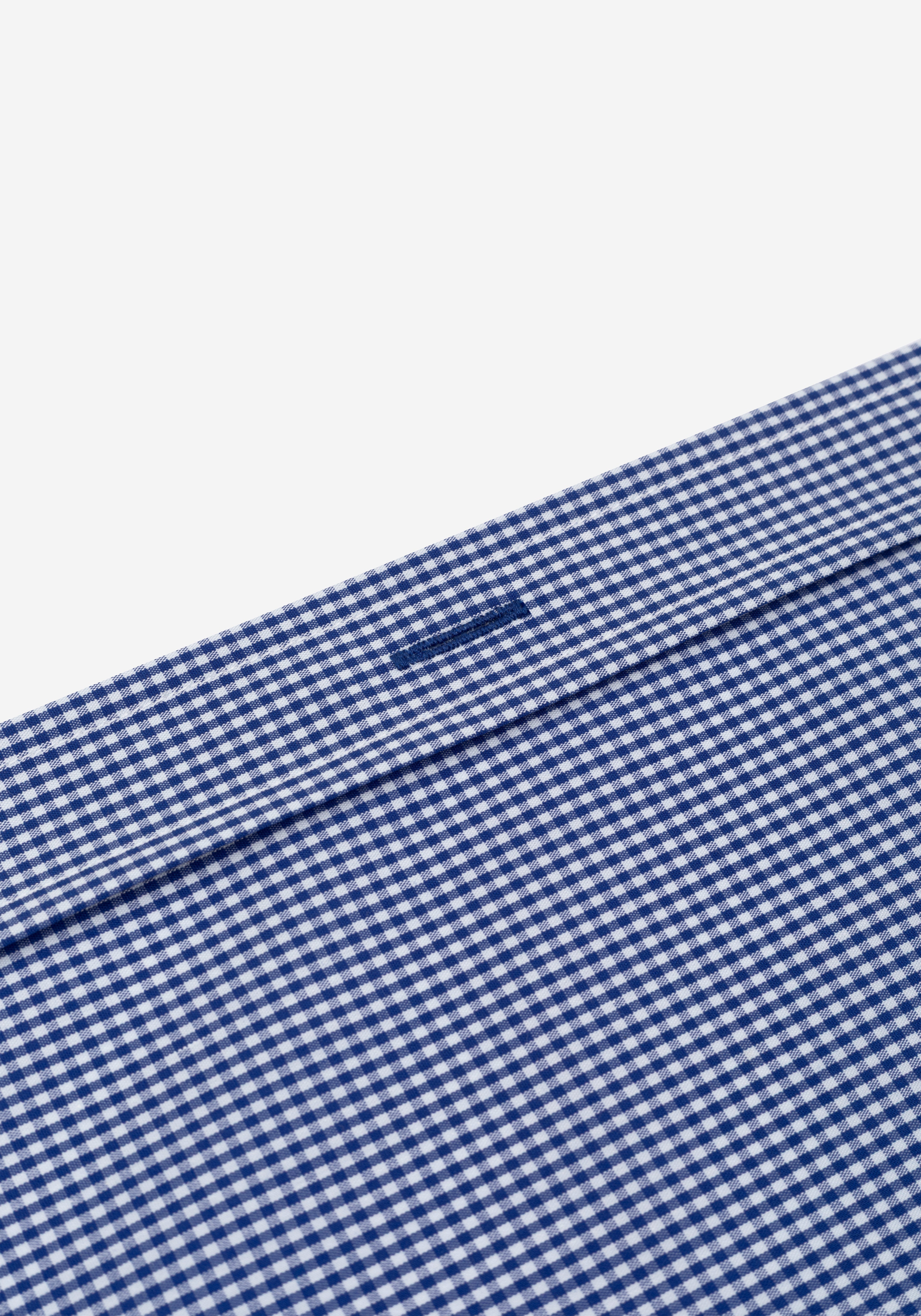 Royal Blue Checked Cotton Lycra Shirt