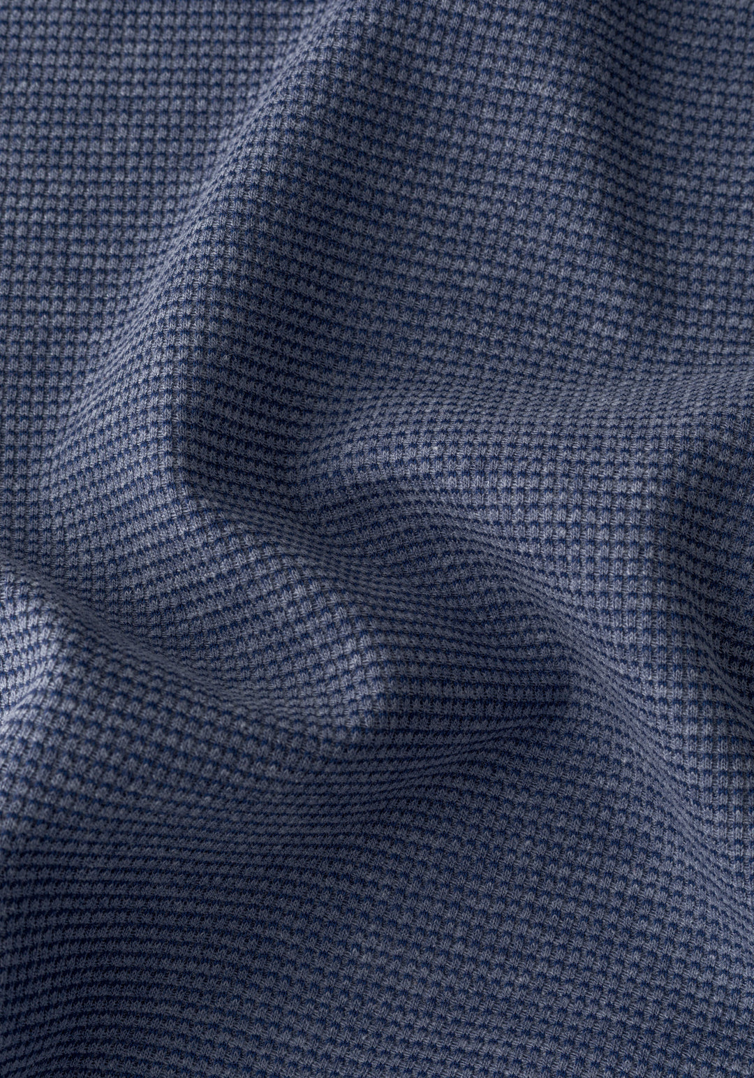 Twilight Blue Waffle Polo Shirt