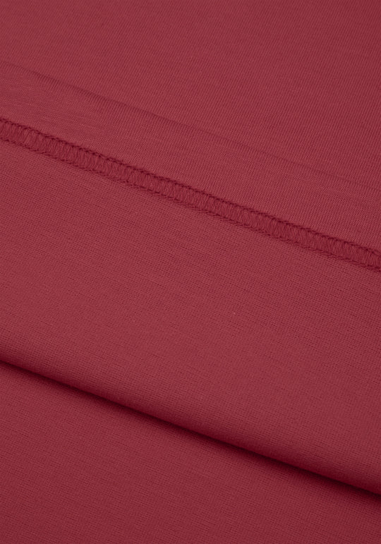 Terra Red Mercerized Single Jersey