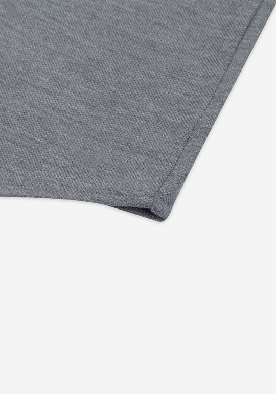 Powder Grey Piqué Shirt