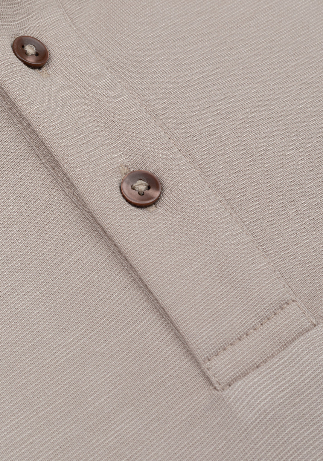 Clay Beige Soft Knit Polo Shirt