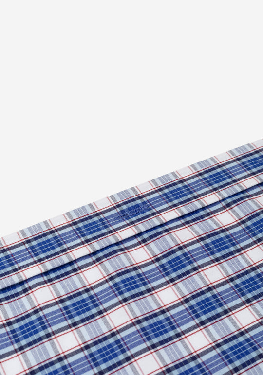 Atlantic Blue Checked Poplin Shirt