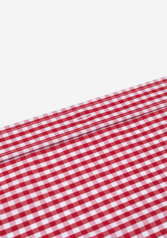 Cardinal Red Checked Poplin Shirt