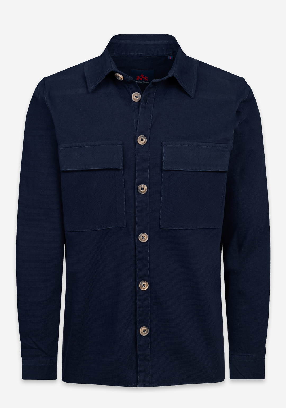 Midnight Blue Cotton Overshirt