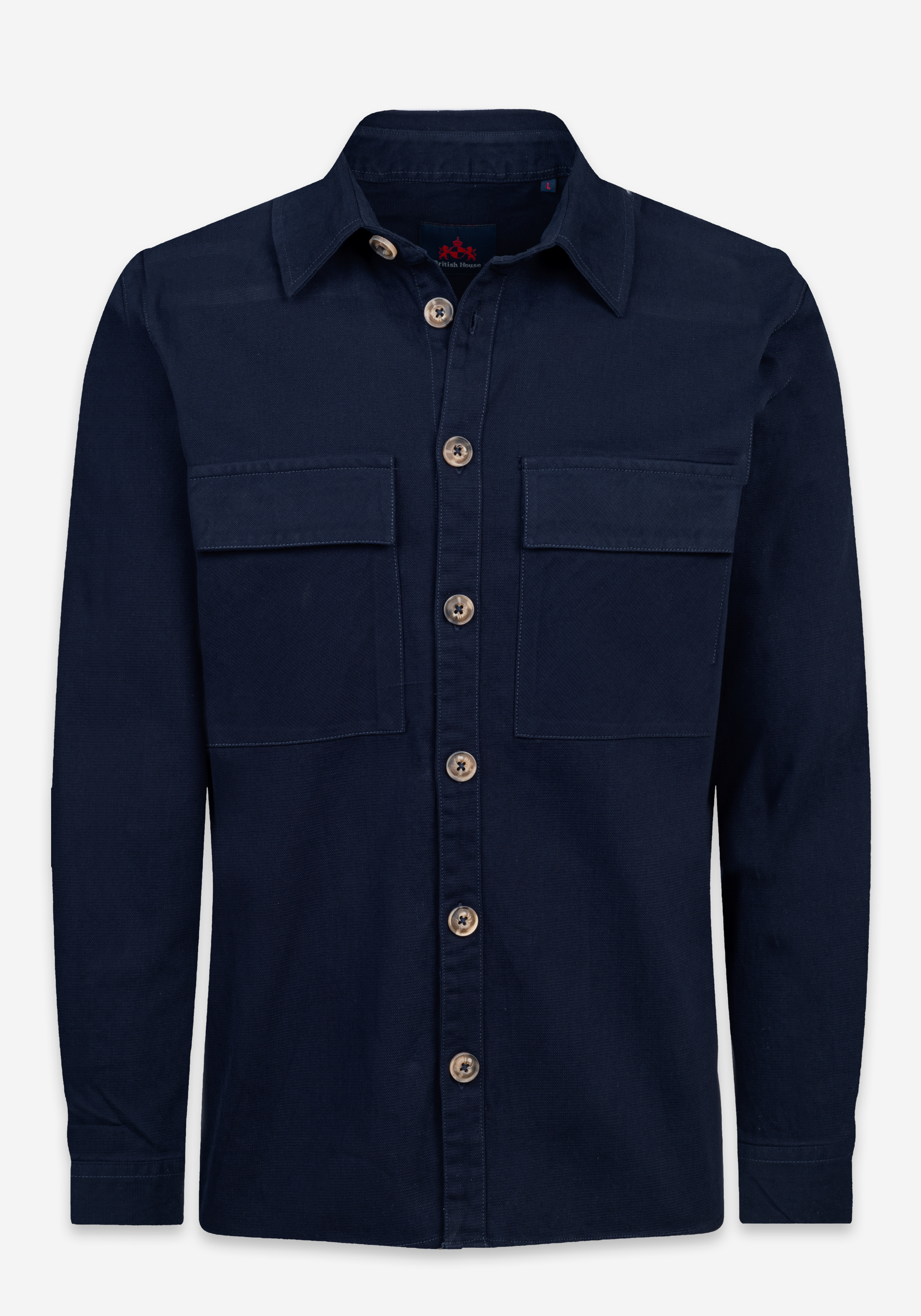 Midnight Blue Cotton Overshirt