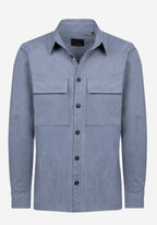 Steel Blue Cotton Overshirt