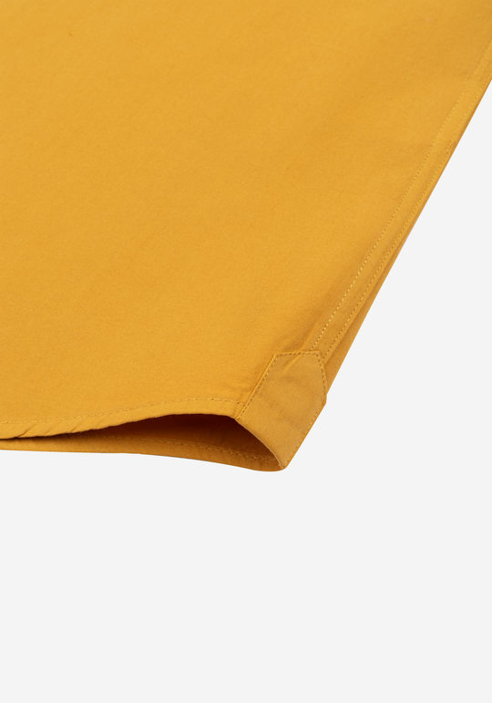 Ochre Yellow Piece-Dyed Shirt