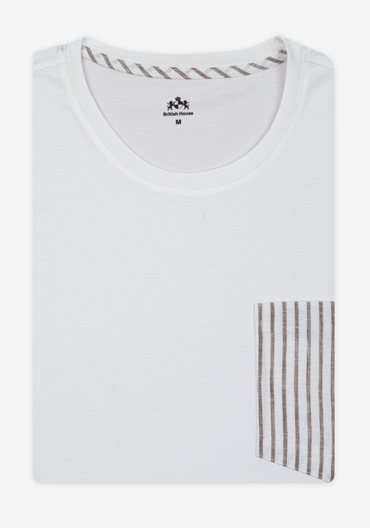 White Tan Brown T-Shirt