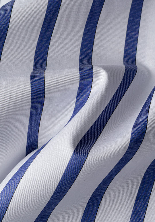 Imperial Blue Stripe Signature Twill Shirt