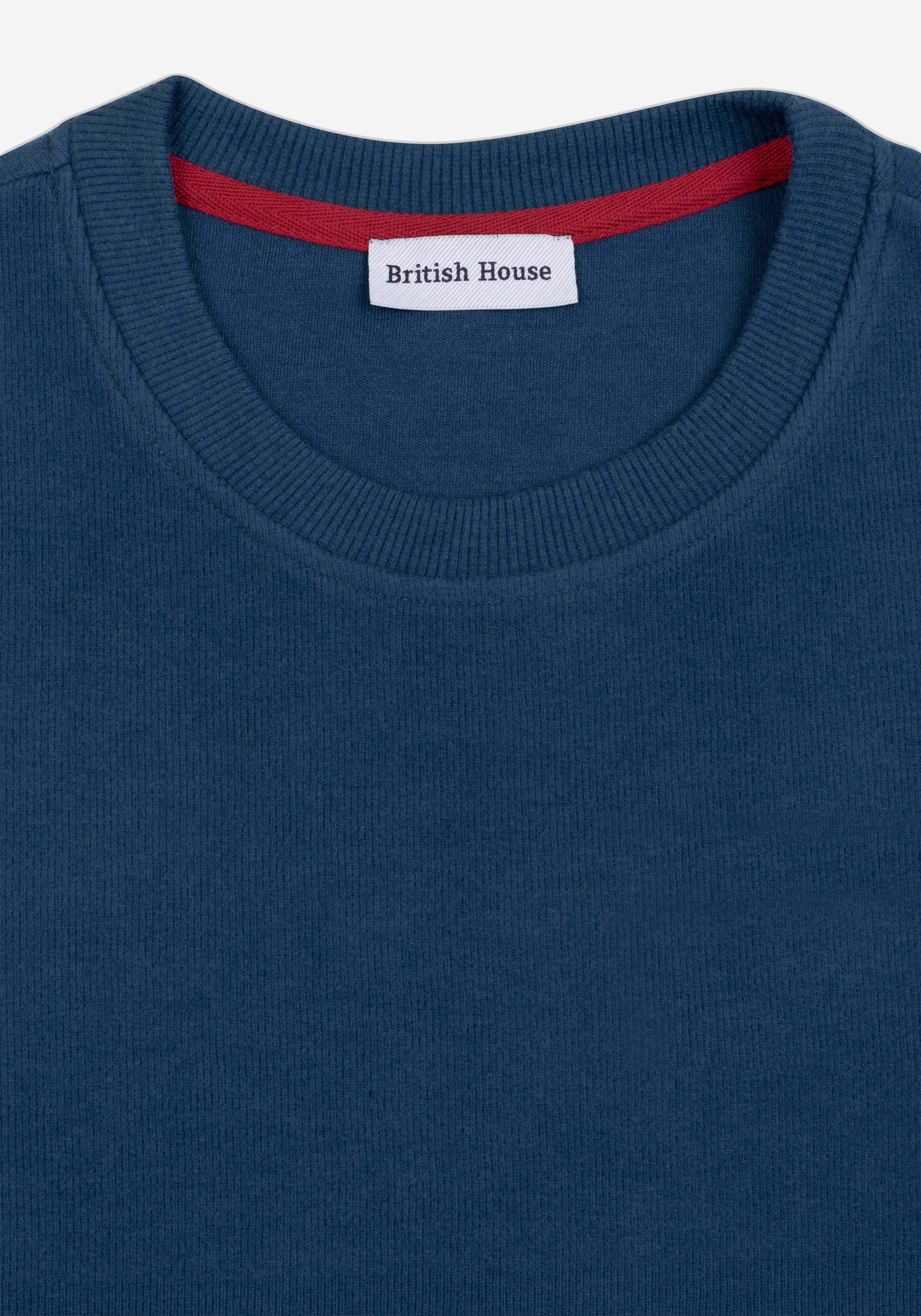 Midnight Indigo Cotton Sweatshirt