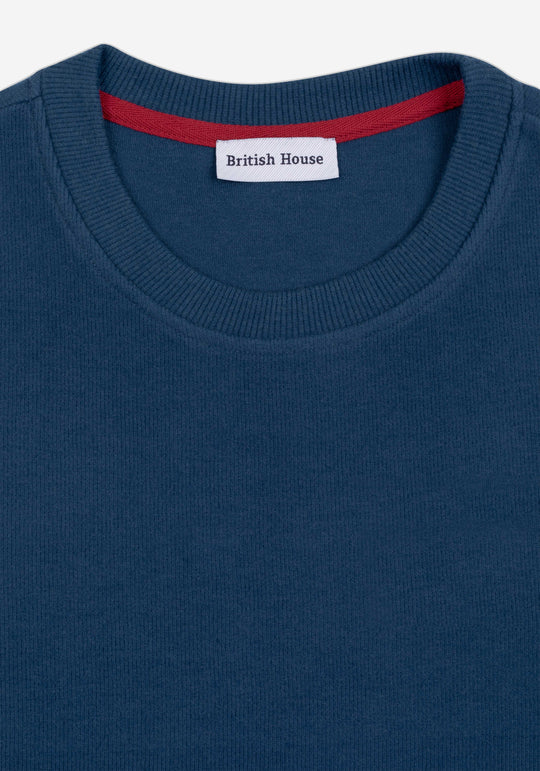 Midnight Indigo Cotton Sweatshirt