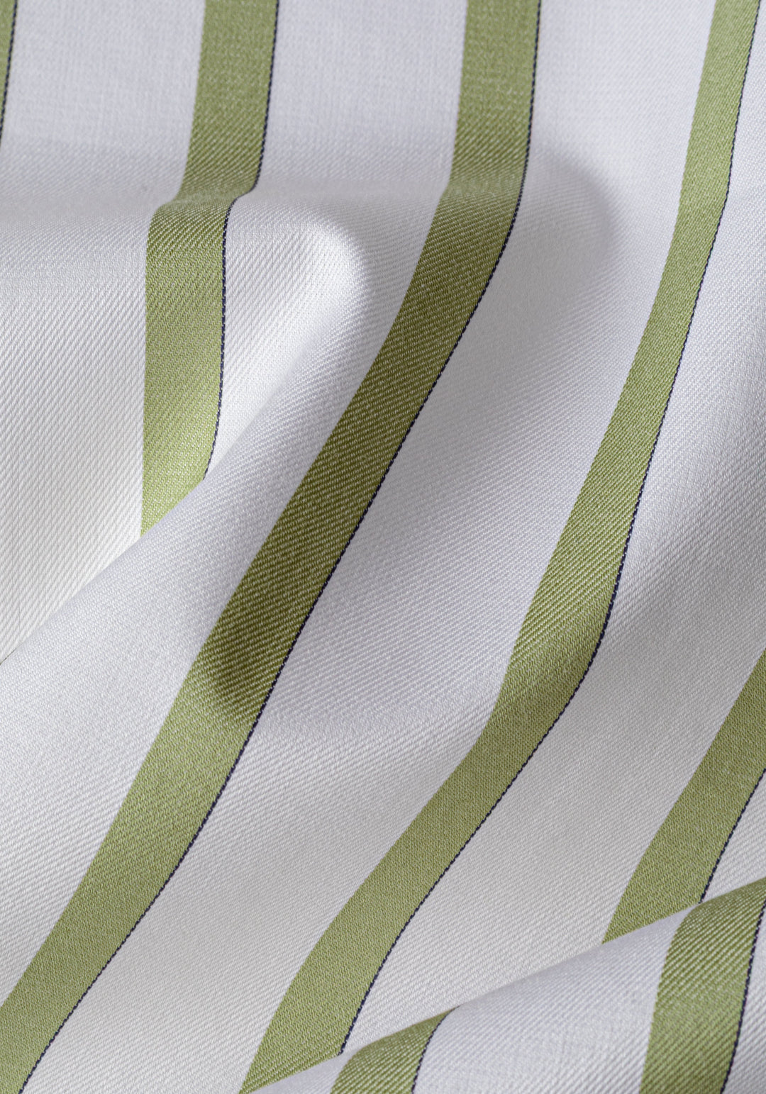 Moss Olive Stripe Signature Twill Shirt