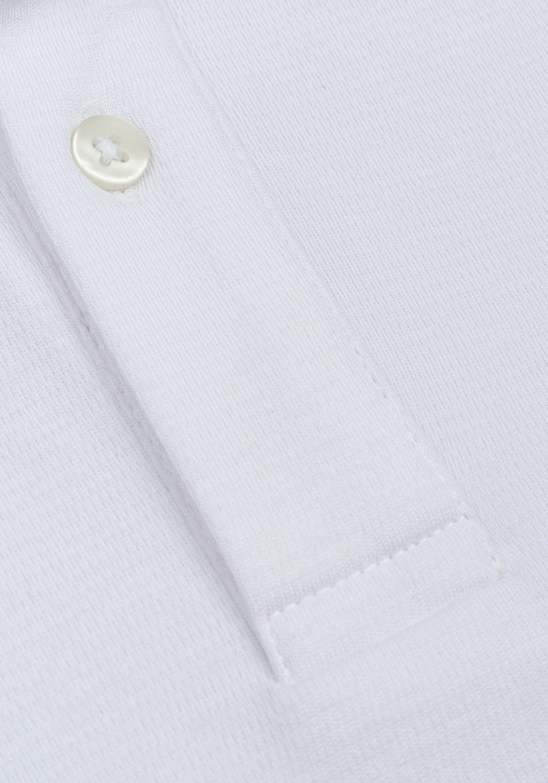 Frost White Cotton Polo Shirt