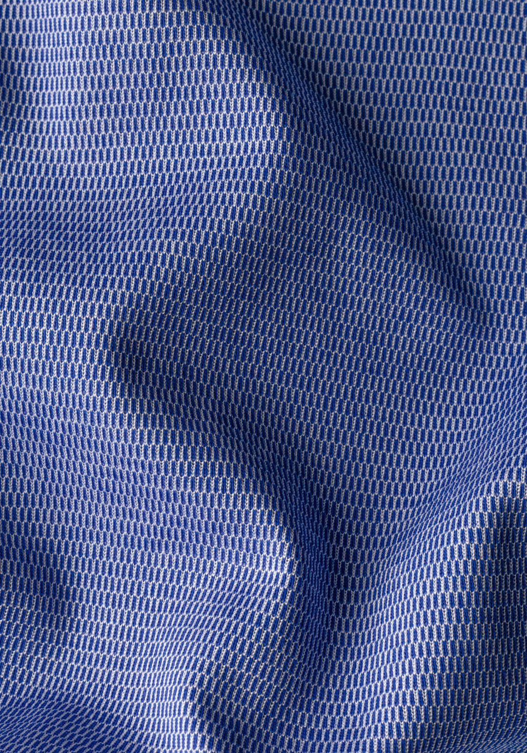 Serene Blue Knitted 4-Way Stretch Shirt