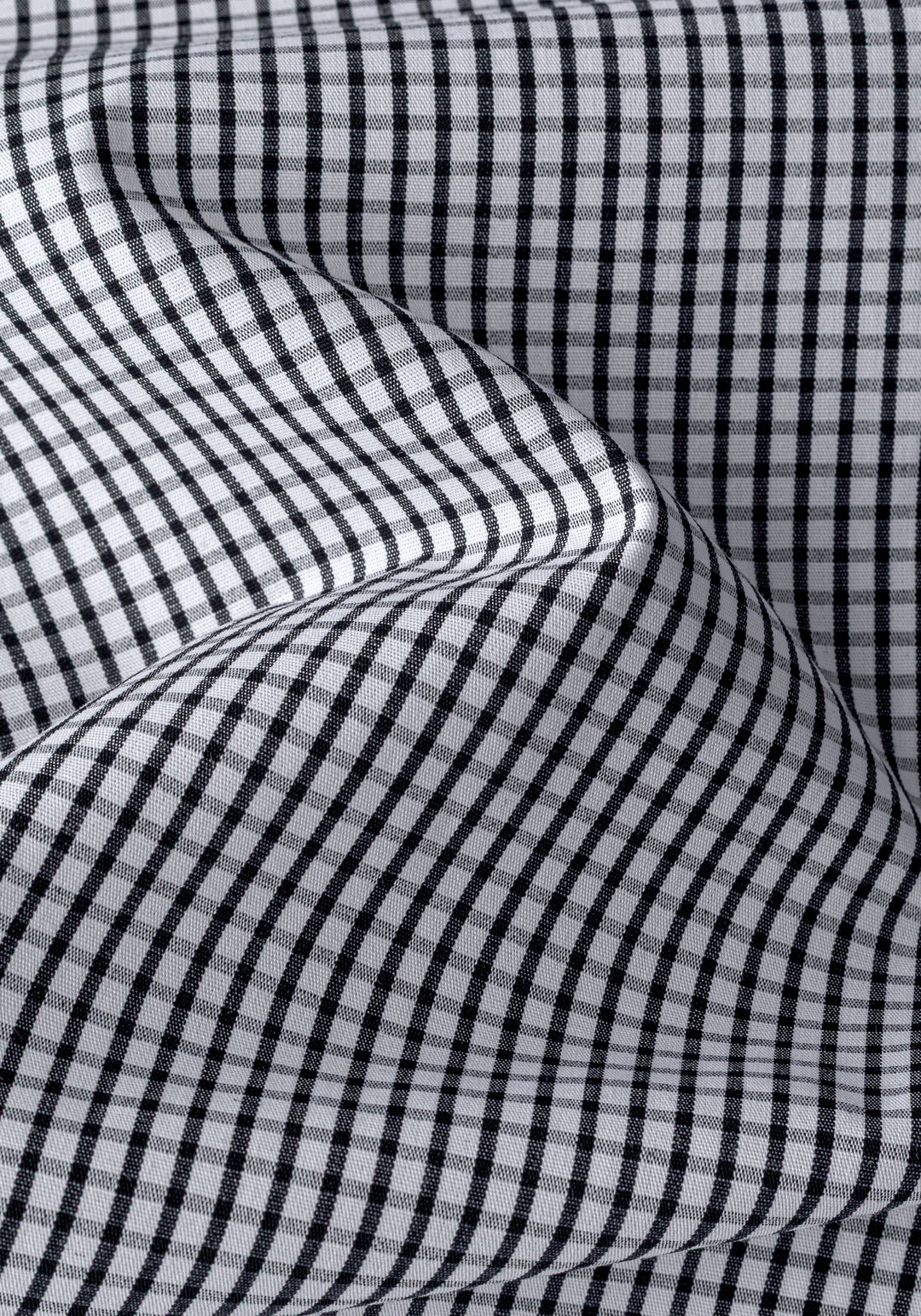Jet Black Checked Poplin Shirt