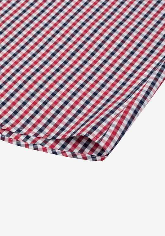 Currant Red Checked Oxford Shirt